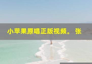 小苹果原唱正版视频。 张